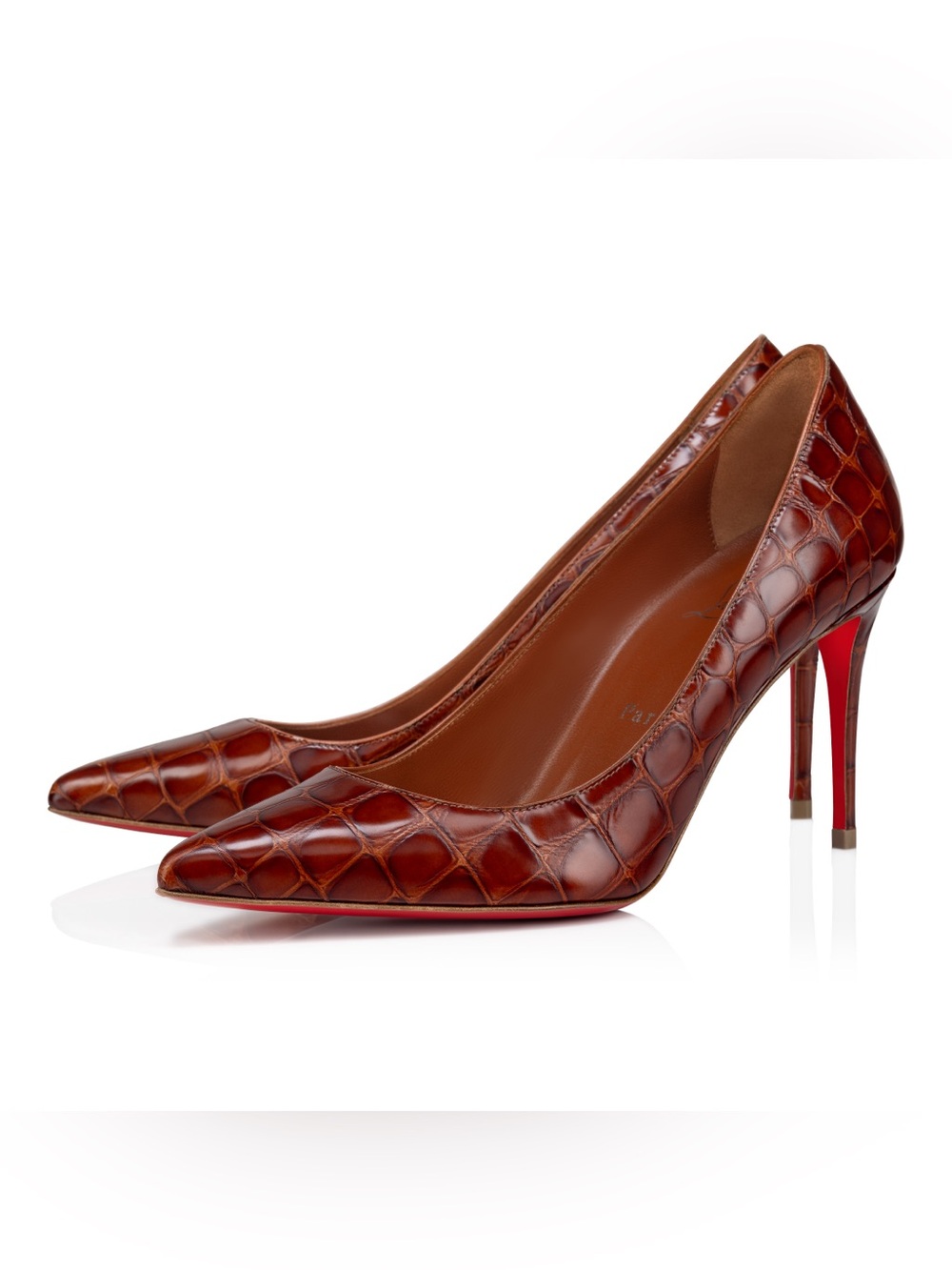 Christian Louboutin Kate 85mm Acajou Brown Heels Pumps